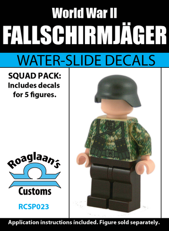 World War II German Fallschirmjager Squad Pack-Water-Slide Decals, Brickmania Wiki