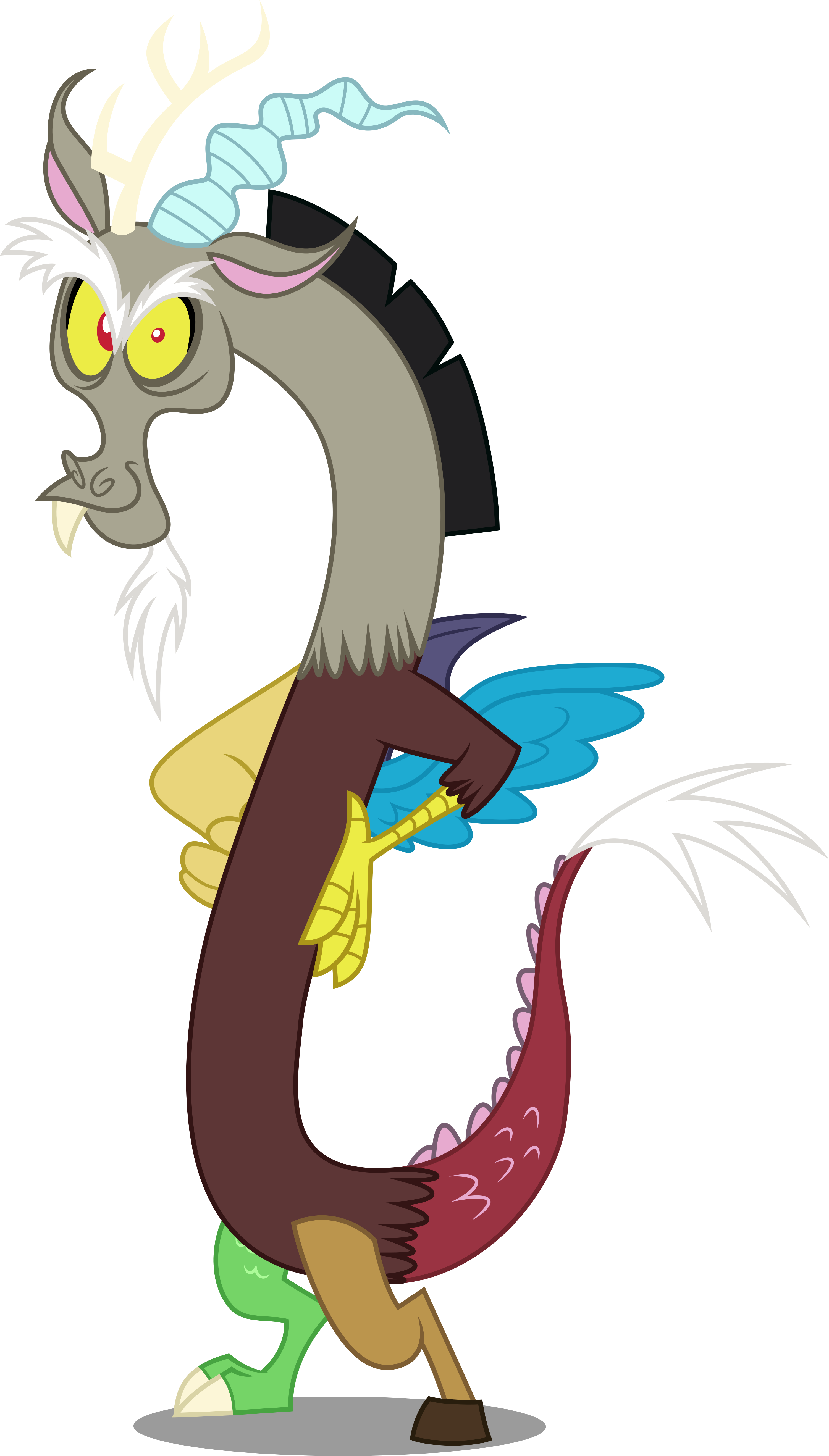 mlp discord turning fluttershy gray