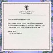Lady Whistledown Promo 3