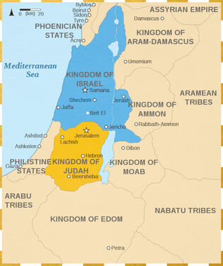 Kingdoms of Israel and Judah 900BC