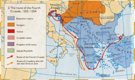 Fourth-crusade-route