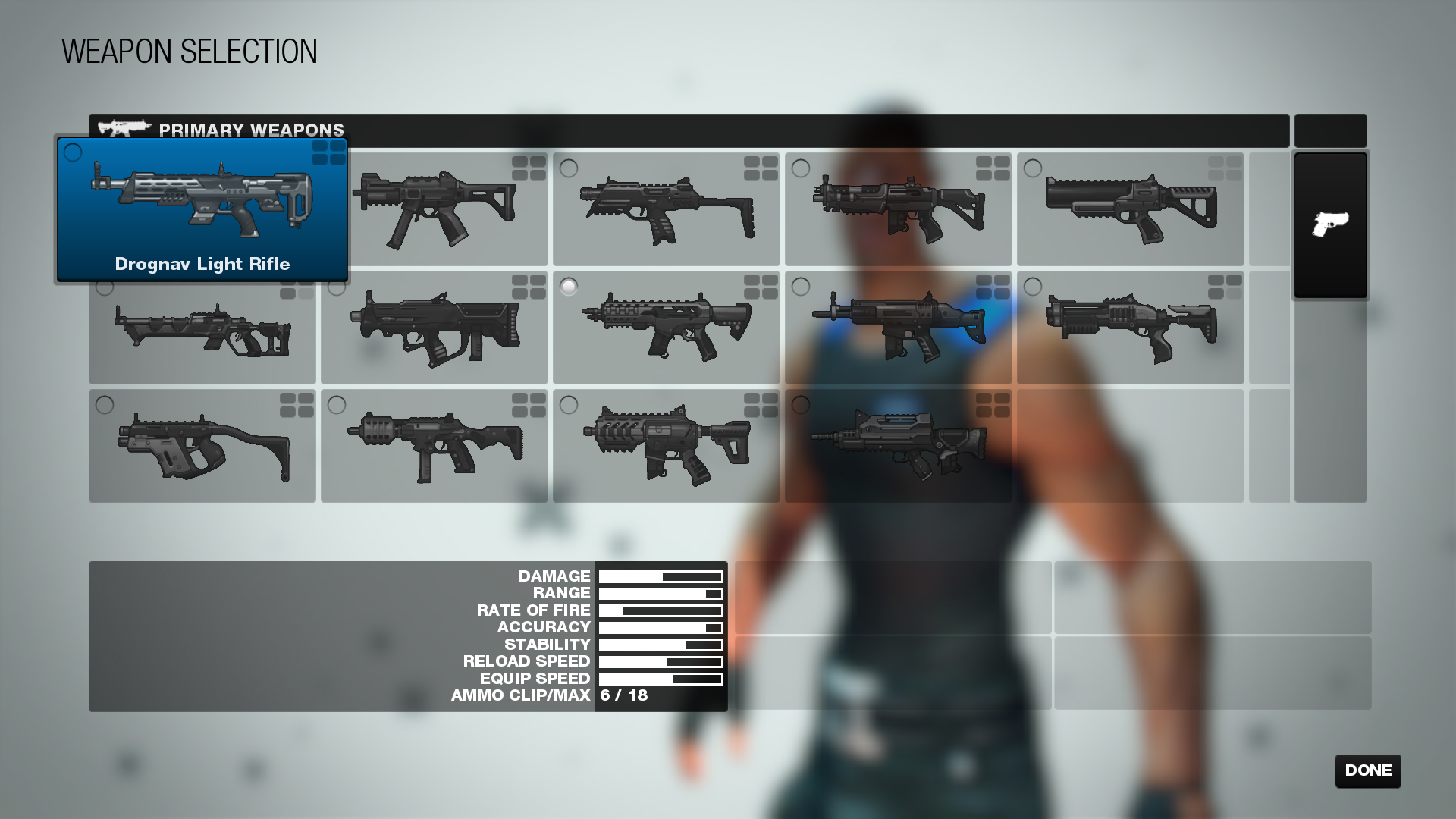 Weapon Menu 