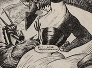 Nemesis kills Magna in 2000 AD prog 436, by Bryan Talbot