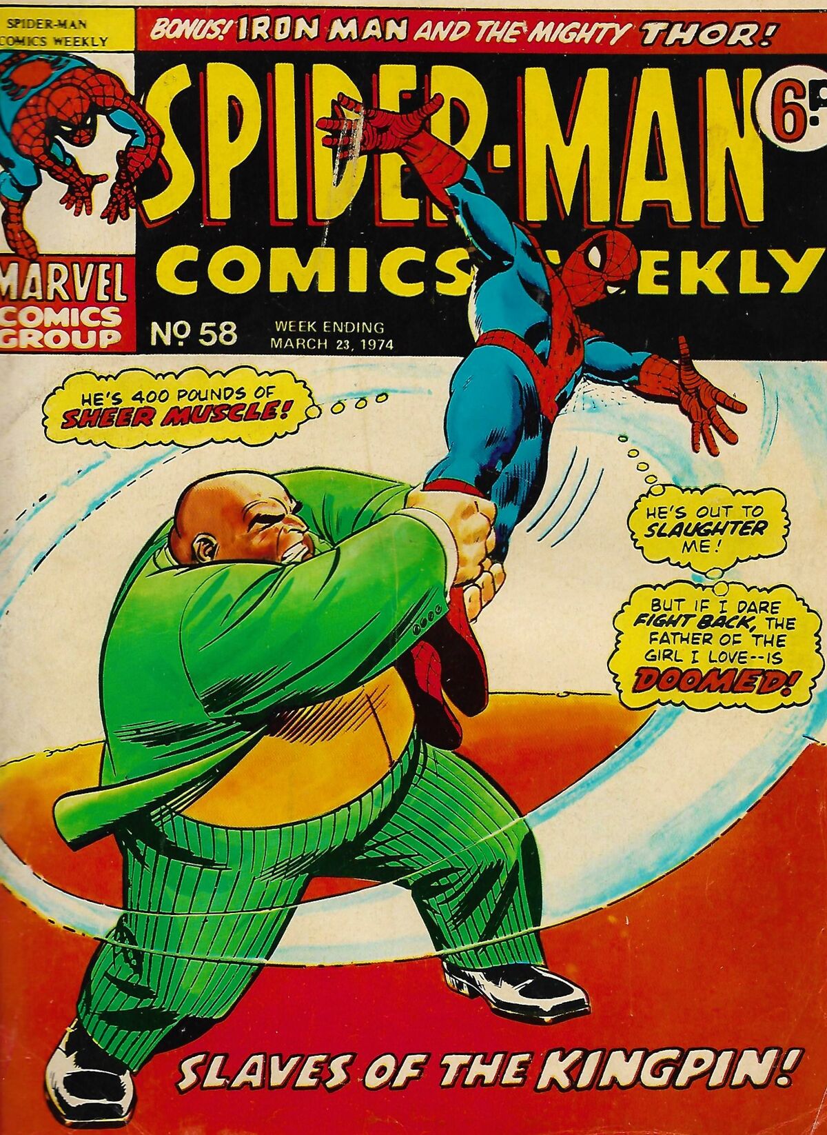 SpiderMan Comics Weekly Vol 1 58 Albion British Comics Database Wiki