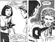Peri and Frobisher, the Sixth Doctor's companions
