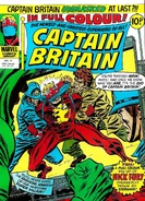 The cover of Captain Britain #15