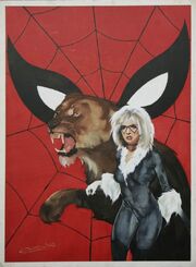 Black cat poster