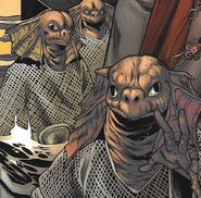 Original Sea Devils by Rachael Stott and Ivan Nunes, in Tales from the TARDIS #6