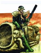 Koburn takes it Eazy (the cover of Judge Dredd Megazine #221, by Carlos Ezquerra)