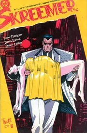 Brett Ewins' art on Skreemer, a limited series from DC Comics