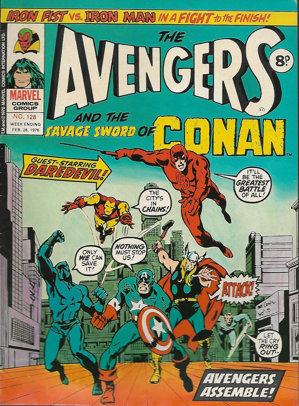 Avengers (Marvel UK) Vol 1 128 | Albion British Comics Database Wiki ...