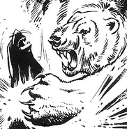 Shako versus seal in 2000 AD prog 20, by Juan Arancio