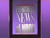 WFSB Channel 3 Eyewitness News 12PM open from the end of December 1989