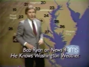 WRC News 4 - Bob Ryan, He Knows Washington Weather promo from Mid-Late January 1989