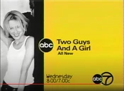 ABC Network - Two Guys And A Girl - All New - Wednesday promo w/WABC-TV New York id bug from Fall 1999