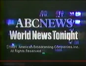 World News Tonight close from January 20, 1981
