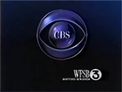 CBS Network ident w/WFSB-TV Hartford-New Haven byline from Fall 1988