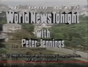 World News Tonight close from August 5, 1985