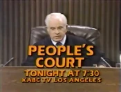 KABC Channel 7 - The People's Court - Tonight promo from Mid-Late September 1981