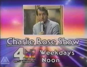 WRC Channel 4 - The Charlie Rose Show - Weekdays ident from Fall 1980