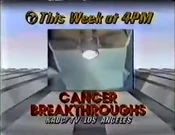 KABC Channel 7 Eyewitness News 4PM - Cancer Breakthrough - This Week ident for the week of July 21, 1986