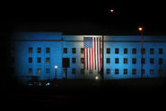 Pentagon blue lights