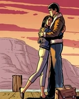 Nicole hugs her father for the last time