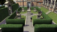 George is sneaking into the Vatican's garden