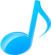 Music note icon by volcksonia