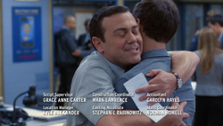 Boyle hugs Jake