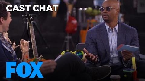 Damon Wayans & Andy Samberg Interrogate Each Other In The FOX Lounge FOX BROADCASTING