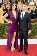 With wife Beth Dover at the 2015 Screen Actors Guild Awards