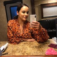 Instagram caption: For the rest of my life, floral blouses and little gold ball earrings will remind me of Amy Santiago.