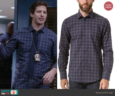 Jake is wearing the Charles Plaid Shirt from the brand, Rag & Bone