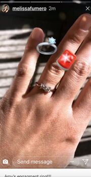 BTS Amy's Engagement Ring