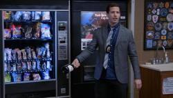 Jake attempts to christen the machine