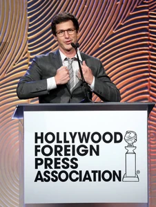 Andy Samberg 2014 HFPA.png (569 KB) Andy Samberg presenting a grant award at the Hollywood Foreign Press Associations Grants Banquet 02/15/2014