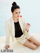 Melissa Fumero on her character, Amy Santiago: "She definitely started off type-A, by the books, in the box. The only thing we know about her background is that she grew up with seven brothers. She probably had to fight to get attention. Her way of getting attention was getting the best grades and being the best at everything. That was her way of standing out, and it transitioned into her career. It’s been fun to see her loosen up — and a lot of that has come from her relationship with Jake and with Holt Andre too."