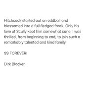 Dirk Blocker Final Thoughts