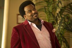 Doug Judy as Horatio Velveteen, his alias.