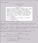 This early voice over draft did not make it into the final game.