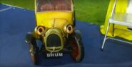 Brum arrives at the party tent