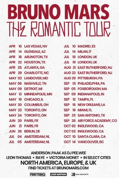 Bruno Mars Latest Tour