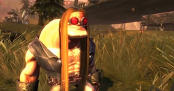 Jack the Lift-Op as he appears outside the Crushing Pit.