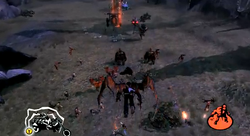 Eddie in the air, controlling his units.