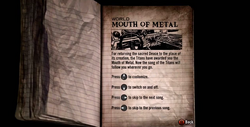 The tour book entry viewed when first entering the Motor Forge.