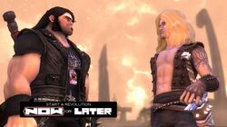 Eddie and Lars prepare to sound the Battle Cry.