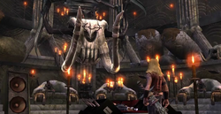 Lars pleads with the Kill Master to save Ophelia's life.