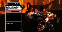 The "Secondary Weapons" menu, when it first becomes available.