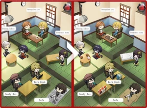 Level up areas for appearance updates